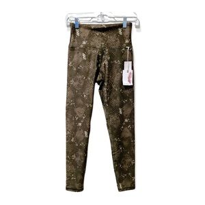 Jessica Simpson Active High Waisted Black Cobra Leggings Women’s Size Small